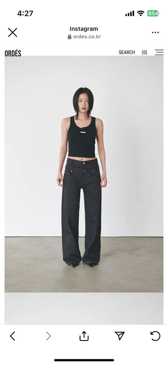 寧寧 ナナ 着用 オーデス ダブル ウェスト パンツ ordes DECORATOM_COM_BR