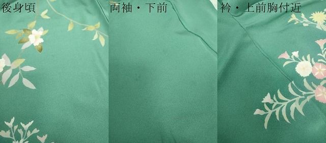 平和屋着物○訪問着 友禅 作家物 草花文 サギ草 暈し染め 正絹 逸品  