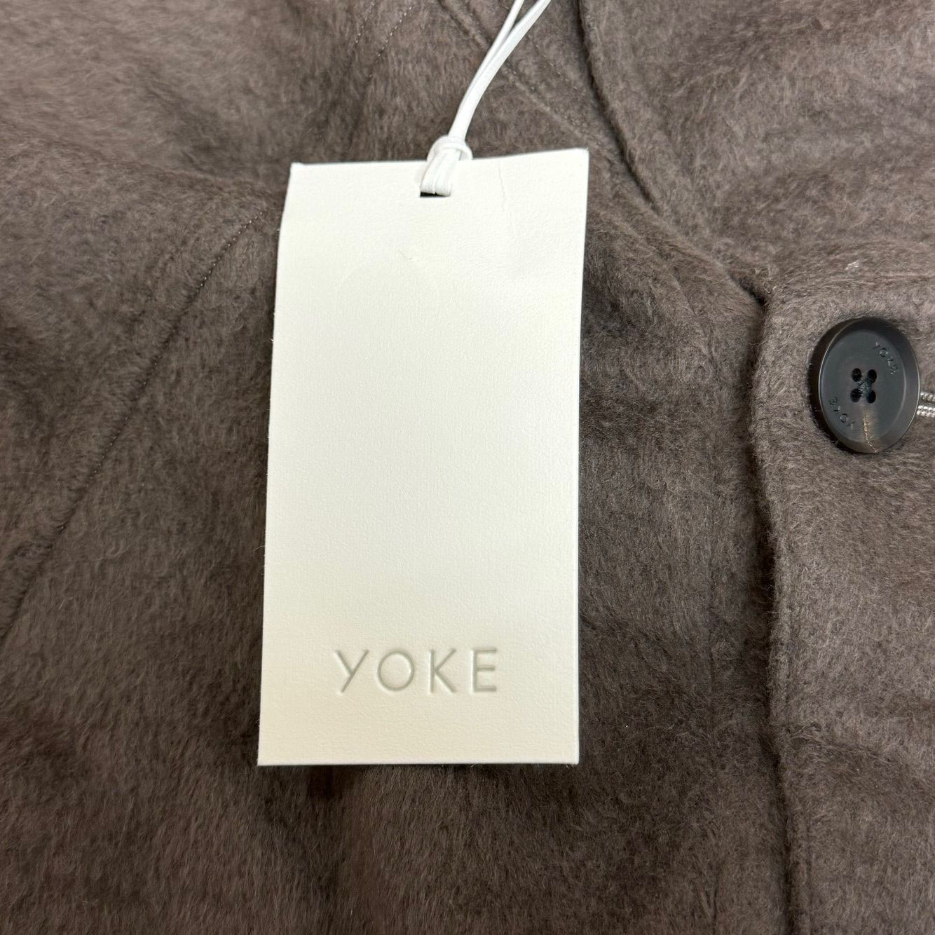 定価107800円 新品 YOKE 22AW COTTON YAK STAND COLLAR COAT コットン ヤク スタンドカラー コート ヨーク  YK22AW0407C グレージュ 2 53924A - メルカリ