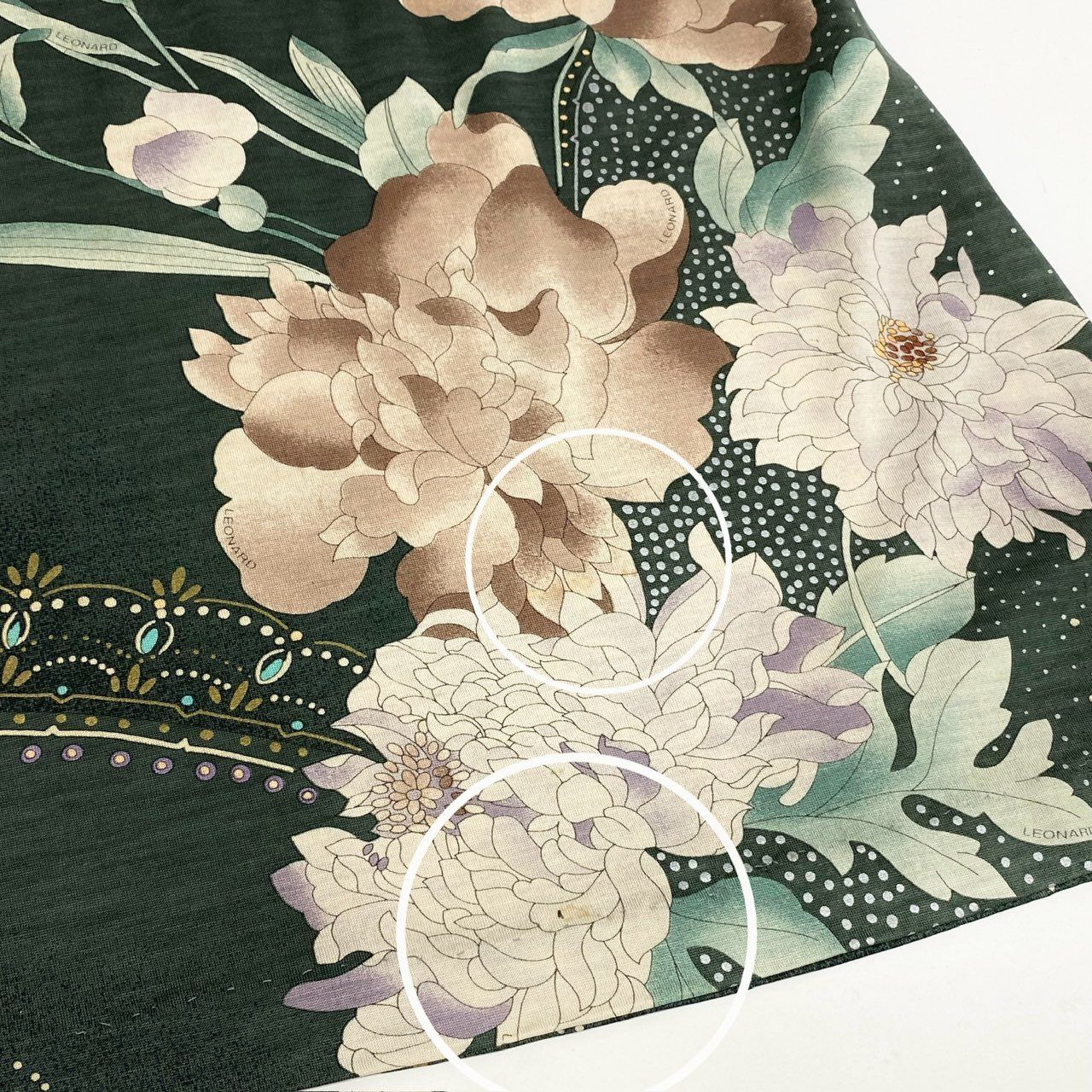 LEONARD レオナード　ペイズリー柄 ワンピース　ヴィンテージ　長袖 LEONARD レオナード ペイズリー柄 ワンピース ヴィンテージ 長袖