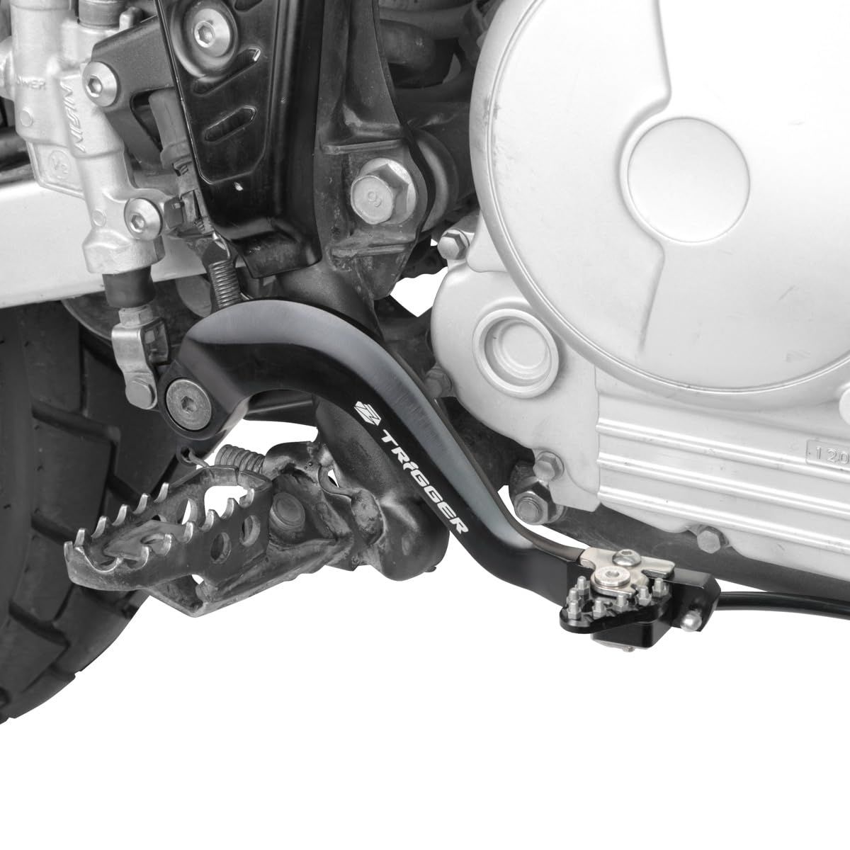 ジータレーシング ZETA RACING SEROW250 05-20 TRICKER 04-18 XT250X 06-17 XT250 08-22 トリガーブレーキペダル ブルー 可倒式 チップ位置調整 鍛造 ブレーキセイバー付属 ダー