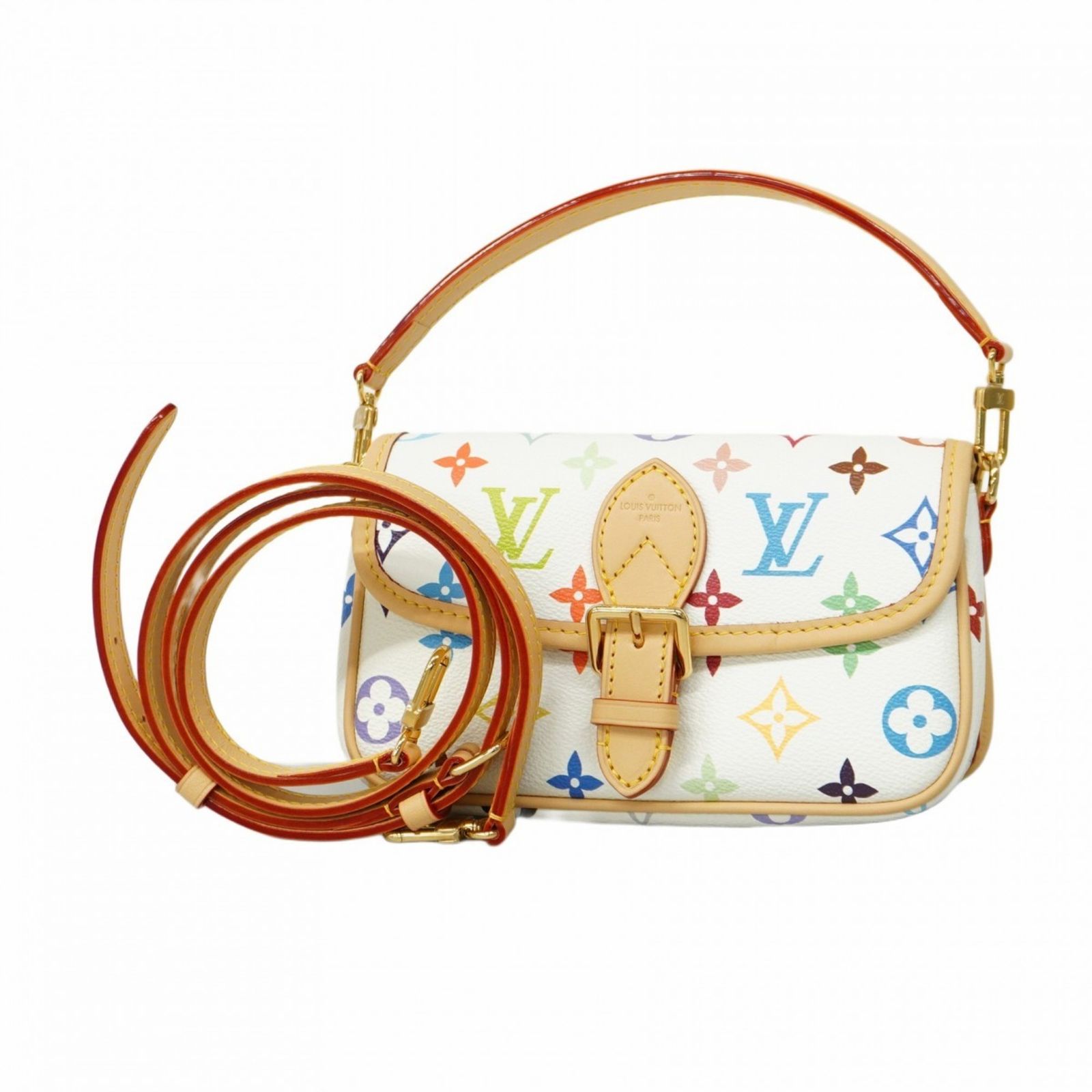 RANDA】ホワイト エンボスショルダーバッグ ランダ RANDA チェーン