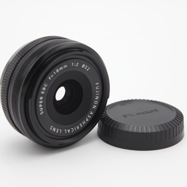 FUJIFILM X 交換レンズ フジノン 単焦点 広角 コンパクト 18mm F2 絞りリング F XF18MMF2 R