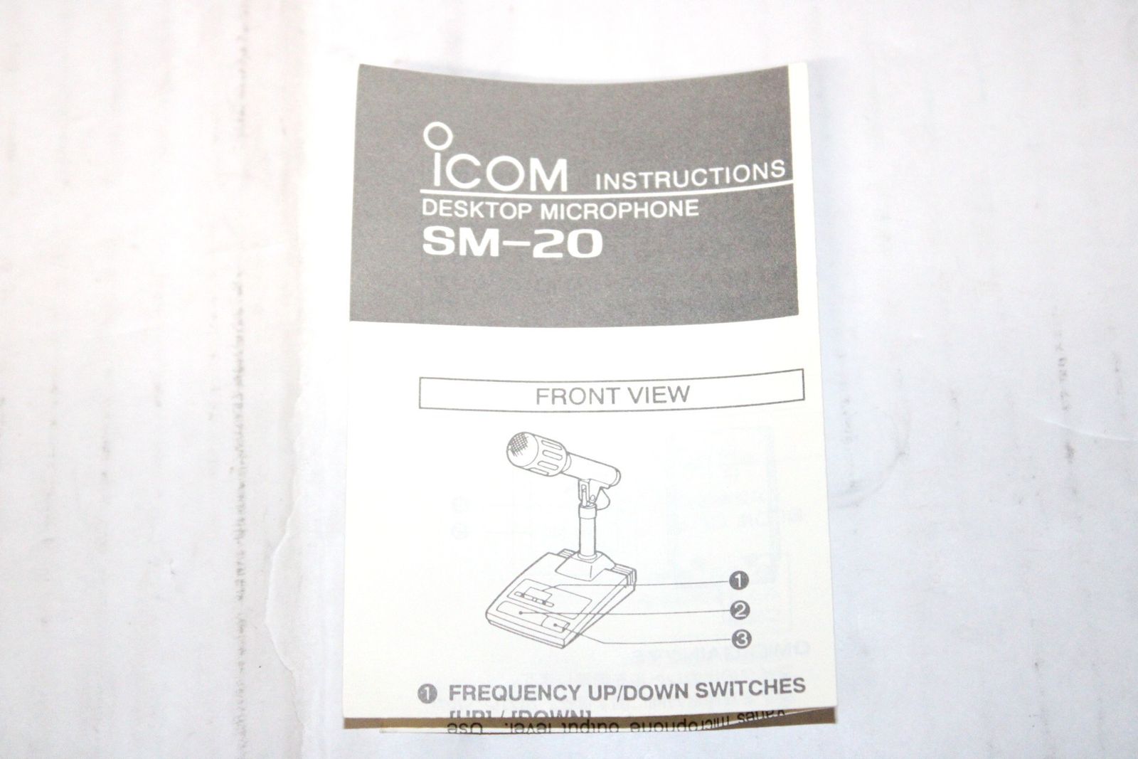 現状品 アイコム スタンドマイク SM-20 iCOM アマチュア無線 無線機 ITJUJ94MPGGG-A05-byebye