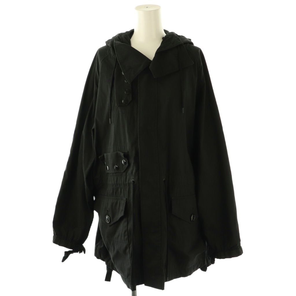 ジャケット・アウター HYKE N/C MILITARY JACKET ハイク HYKE N C MILITARY JACKET ミリタリージャケット フード
