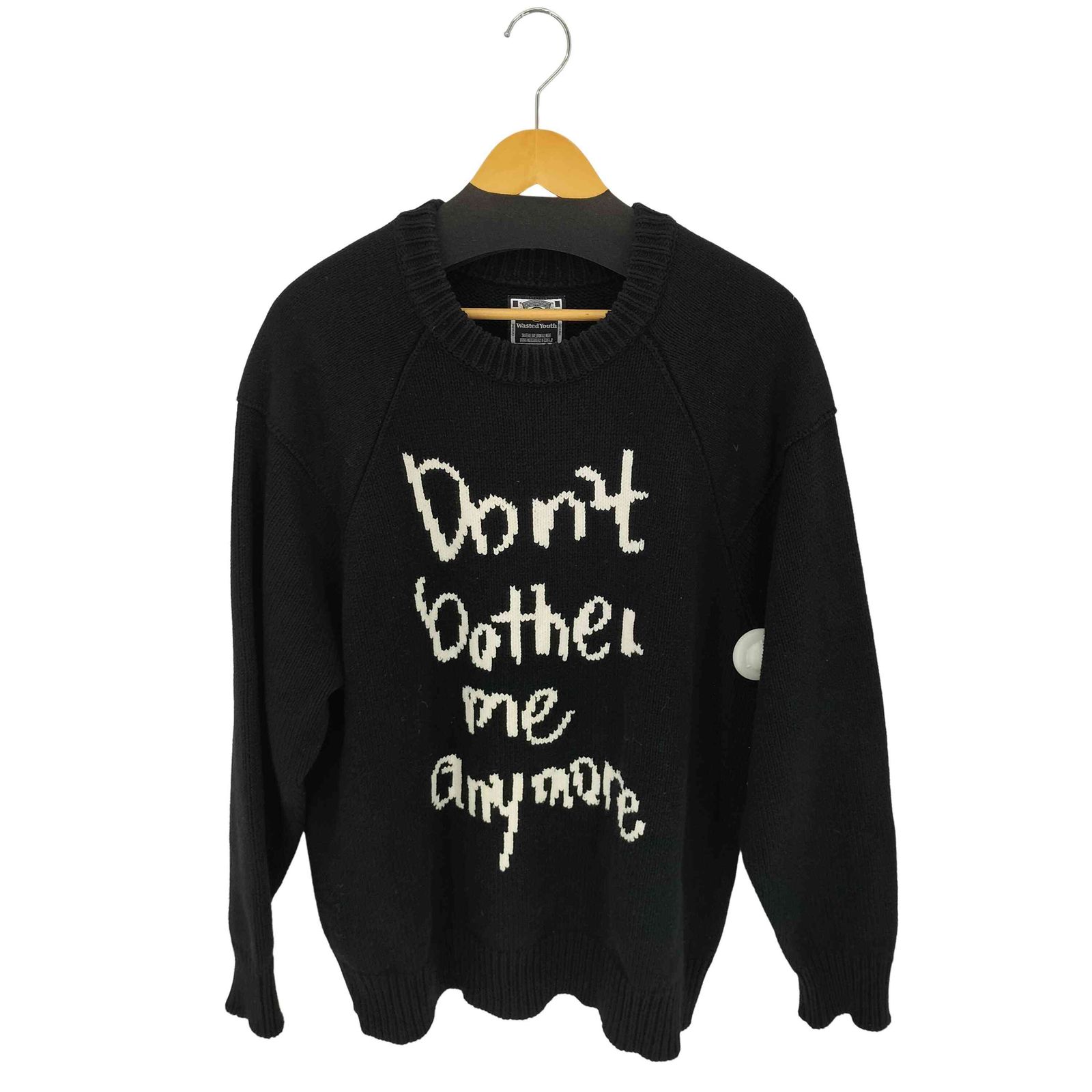 ウェイステッドユース WASTED YOUTH 23AW Knit Sweater Black ニット