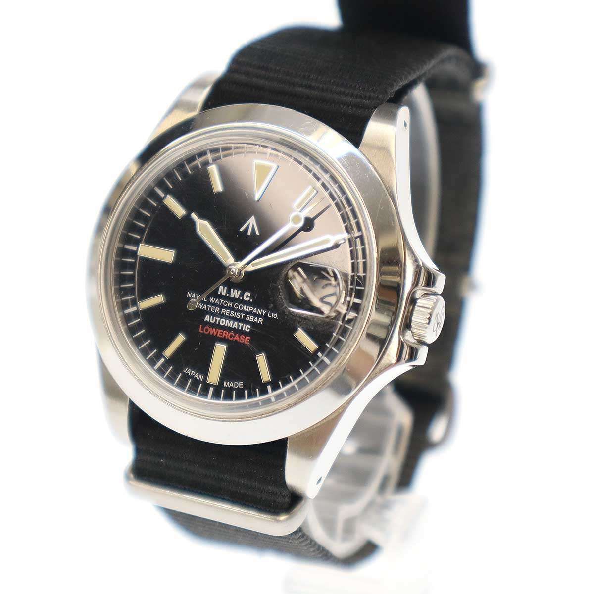 訳あり】 NAVAL WATCH ナバルウォッチ LOWERCASE 自動巻腕時計 NH35