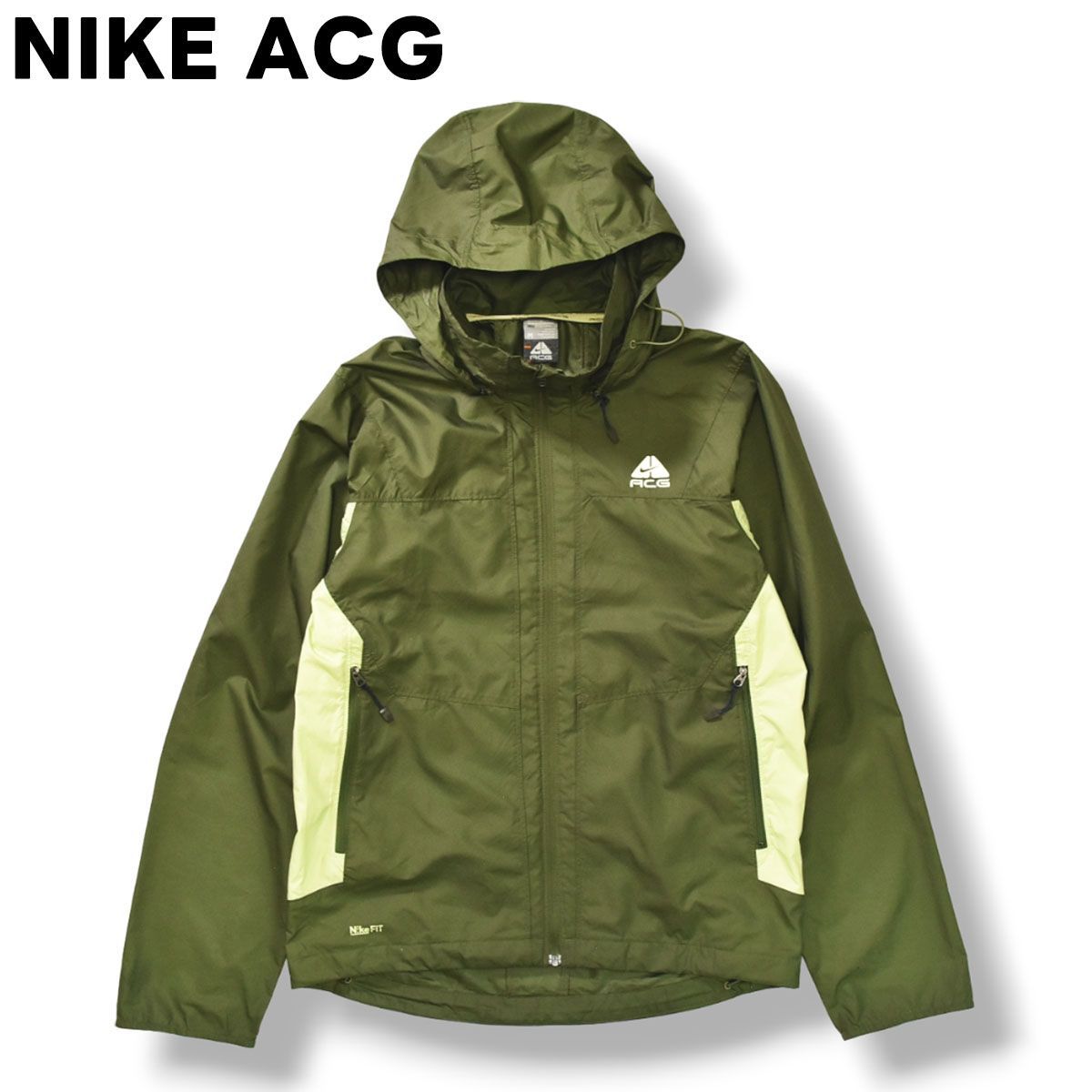 テック系】 00s Y2K ナイキ NIKE ACG シェルジャケット マウンテンパーカー M オリーブ メンズ - メルカリ