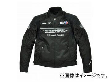 2輪 エルフ ナイロンブルゾン ブラック 選べる4サイズ EL-3246