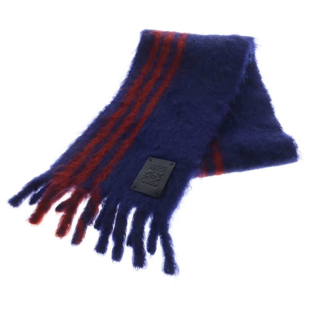 LOEWE (ロエベ) アナグラム パッチ付き モヘアウール マフラー