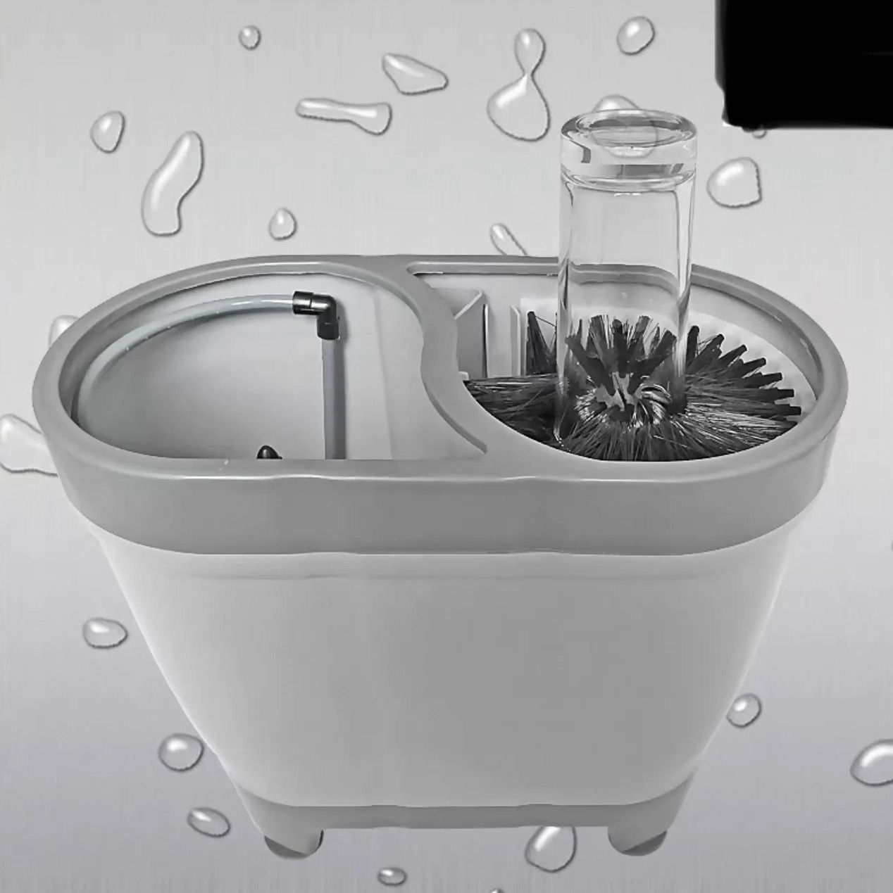 水圧式 グラスウォッシャー 替えのブラシ付き