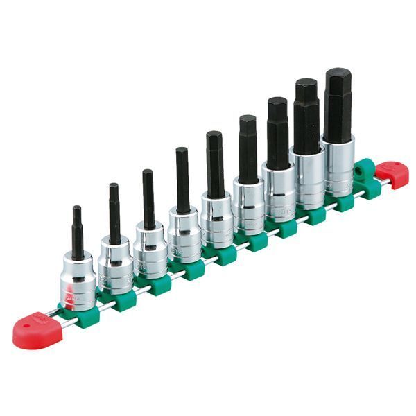 KTC 京都機械工具 12.7SQ ヘキサゴンソケットセット 9個組 inch TBT409BH