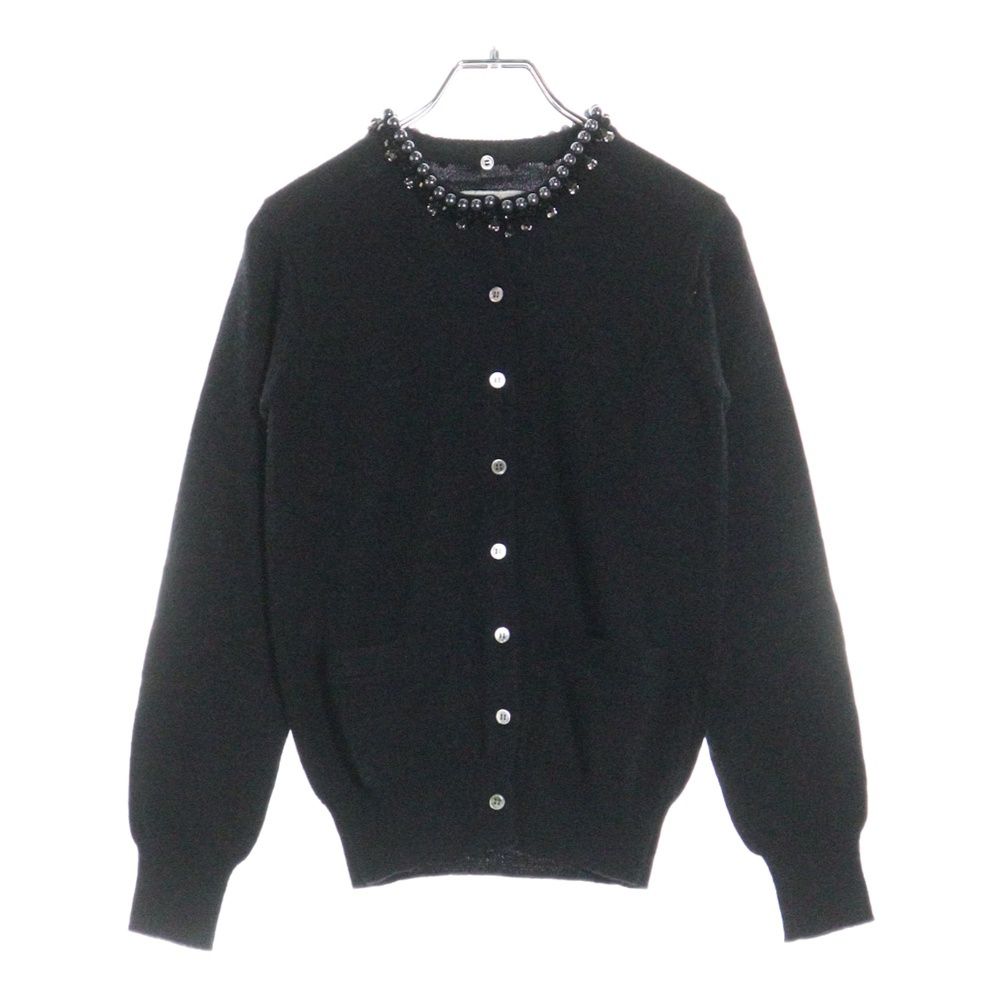 sacai サカイ ニットカーディガン ウール サイズ3 ブラック Cotton Knit x Cotton Poplin Cardigan | sacai Official Store
