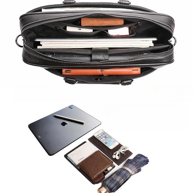 メンズ 本革 カバン ショルダーバッグ ビジネスバッグ A4対応 14インチPC対応 就職 通勤 大容量 撥水 KARIMZIABAT_FR