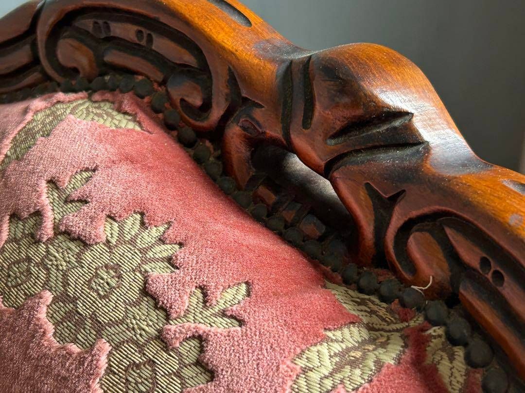 イタリア アンティーク ロココ クラシック 鋲打 リベット 猫脚 金華山