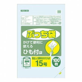 オルディ ぷっち袋15号ひも付 透明100P×40冊 20077401