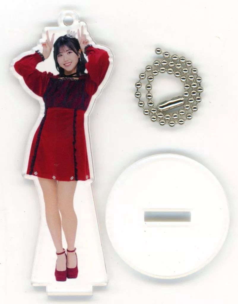 中古】キーホルダー 窪田七海(OCHA NORMA) フィギュアスタンド
