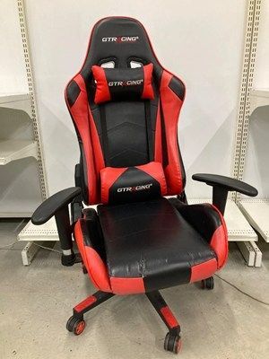 GTRACING ブラック レッド ゲーミングチェア 赤 黒