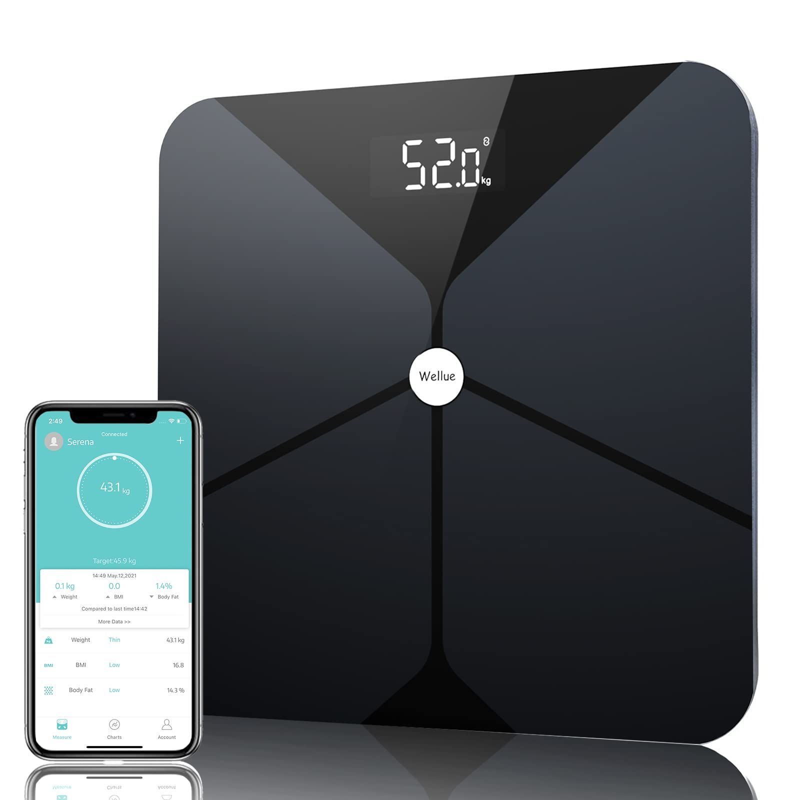 体重計 bluetooth 体脂肪計 ヘルスメーター iOS Android - エクササイズ
