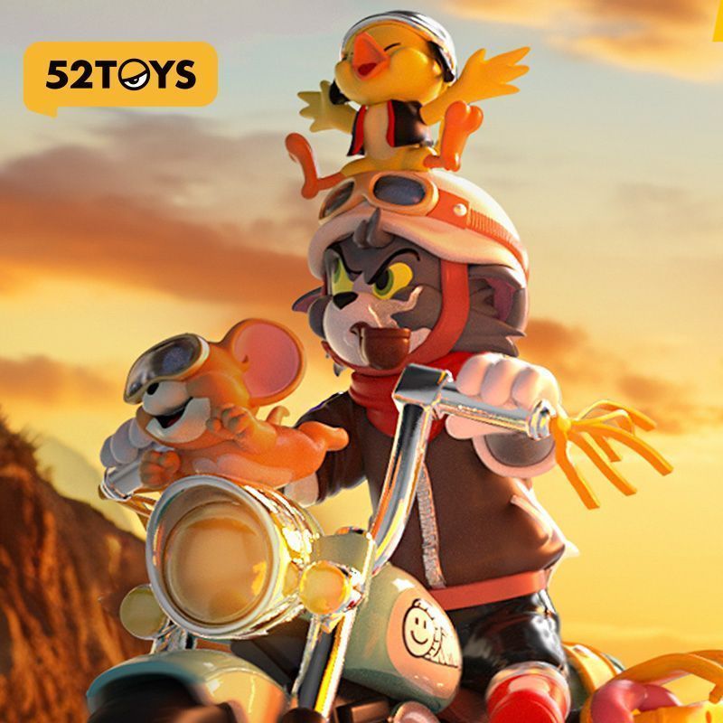 52toys x WarnerBrosトムとジェリー　レトロバイク　フィギュア