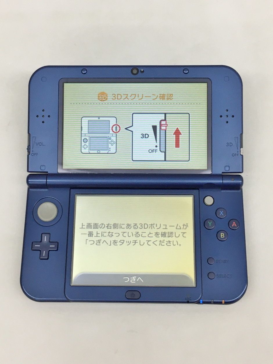 newニンテンドー3DS LL RED-001 メタリックブルー 携帯ゲームハード 任天堂 Nintendo タッチペン microSD 4GB 付 2510LT015