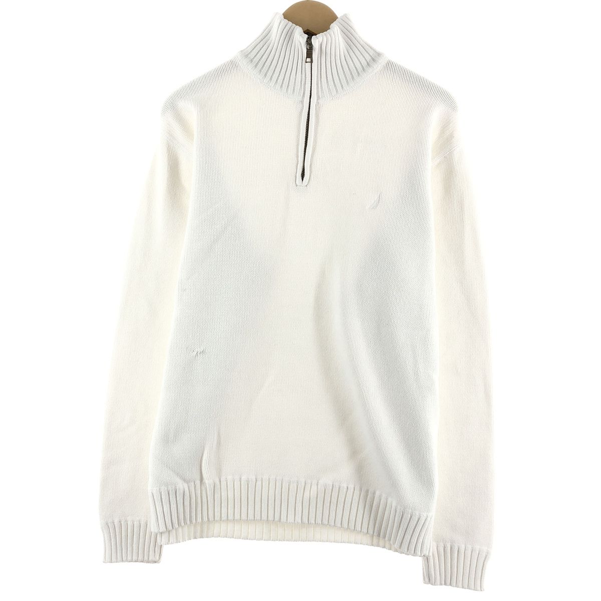 古着 ノーティカ NAUTICA コットンニットハーフジップセーター メンズXL /eaa372403 /eaa372403
