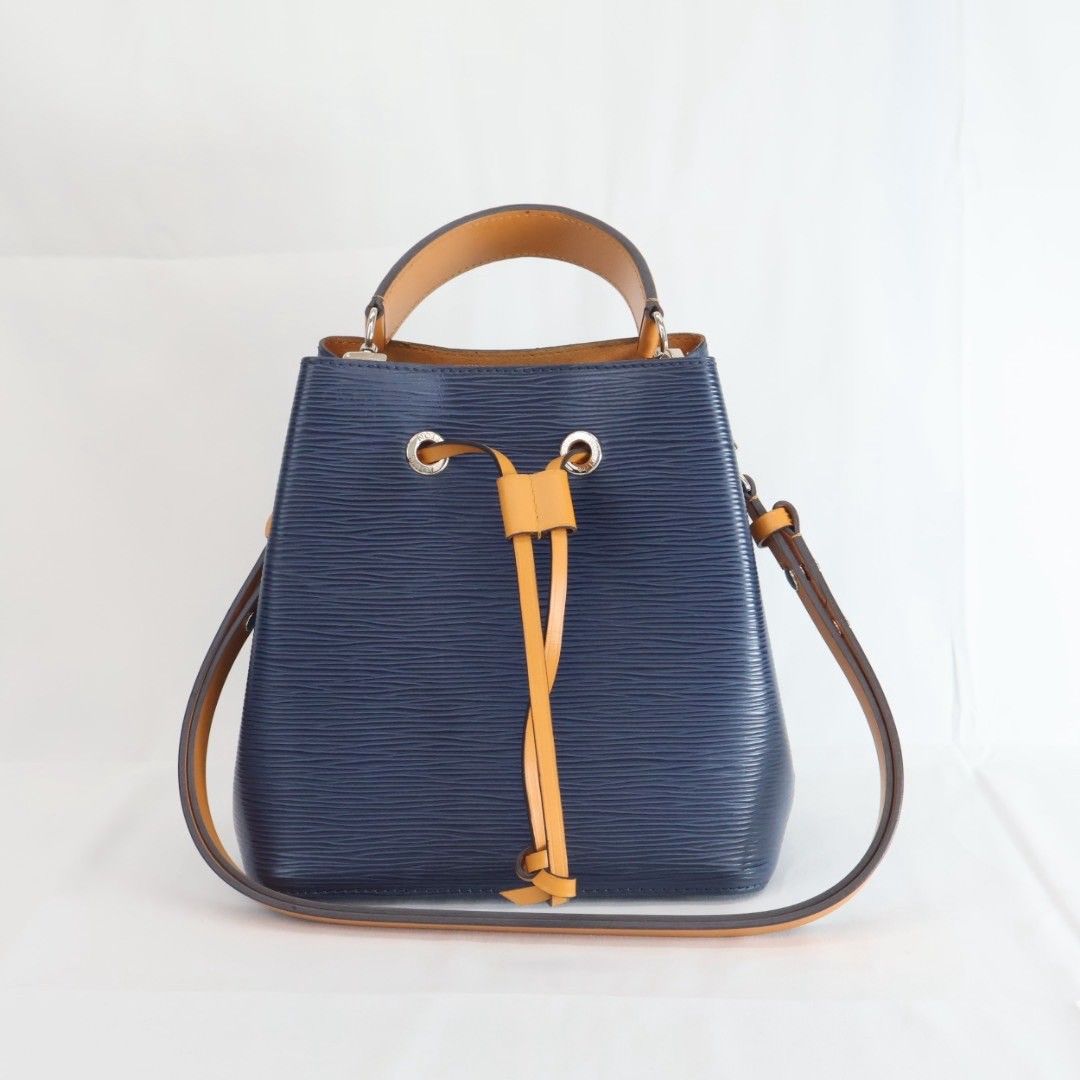 LOUIS VUITTON ネオノエ M53610 ネイビー イエロー シルバー金具 エピレザー SR3199