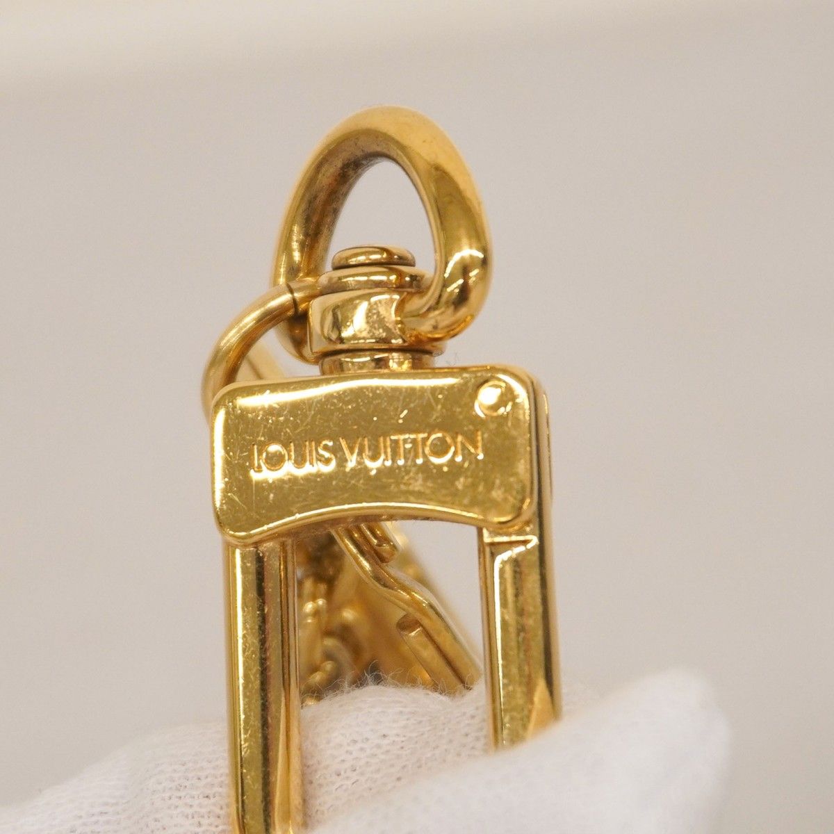 5mc2468 ルイヴィトン キーホルダー モノグラム ポルトクレ スプリング ストリート M69008 ゴールド ブラウン ピンク レディース