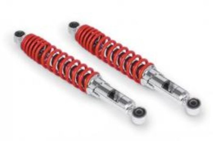 3営業日で発送 SP武川 リアショックアブソーバー クロムメッキ レッド 2本セット 品番 06-04-0153
