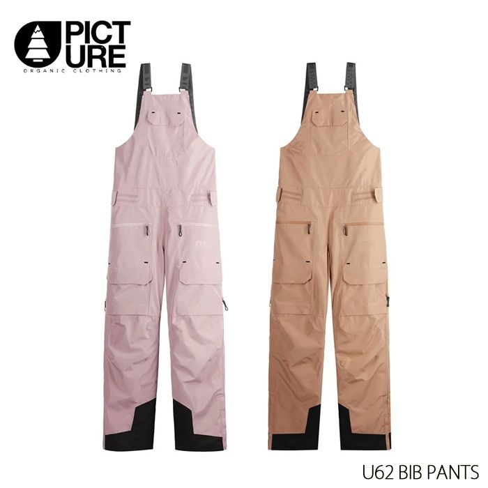 【利益還元祭】開催中！今年最後の大セール ピクチャー PANTS BIB U62 PICTURE 23-24 ビブパンツ ウェア スノーボード