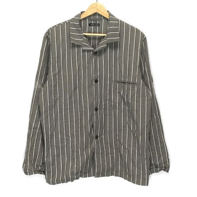 人気の贈り物が大集合 LEDER(フランクリーダー) FRANK 長袖シャツ グレー - メンズ トップス