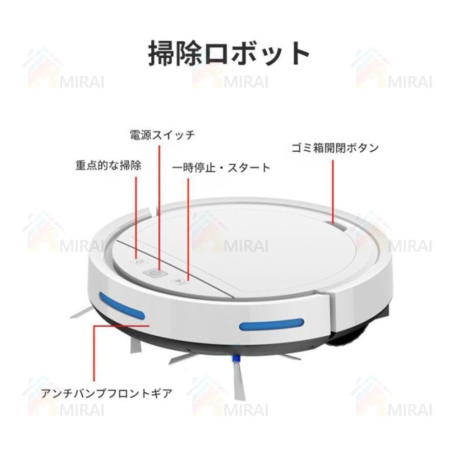 2024年 即納 ロボット掃除機 超薄型 省エネ 3000Pa強力吸引力 静音設計 節電 多様なアプリ機能 落下防止 衝突防止Wi-fi 遠隔操作 自動 充電機能 お掃除ロボット シンプル操作 - メルカリ