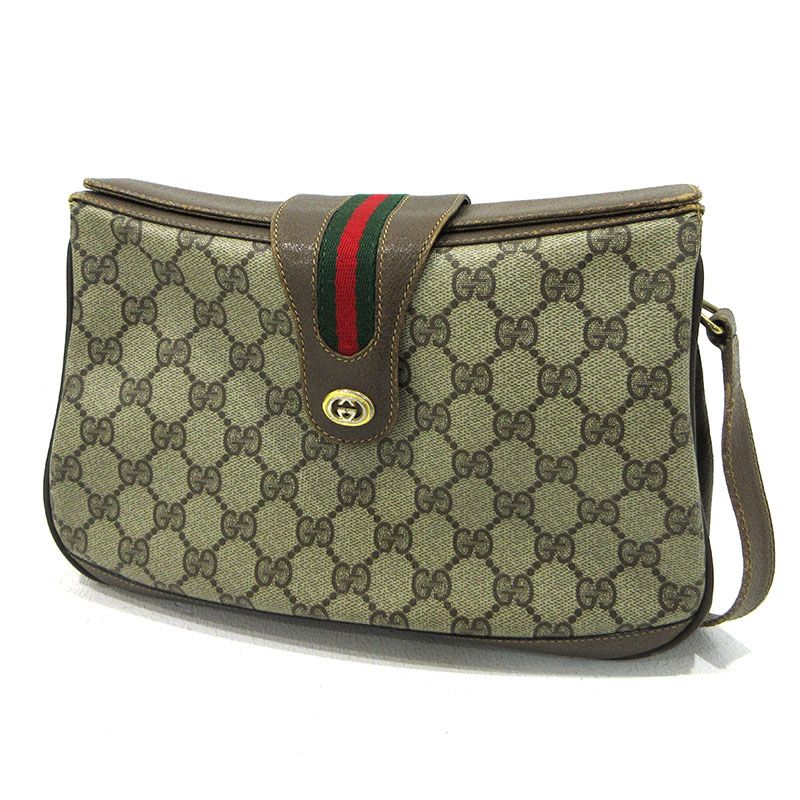 【三重本店】  GUCCI | グッチ ショルダーバッグ オールドグッチ 116.02.076 GGスプリーム ベージュ 【122】