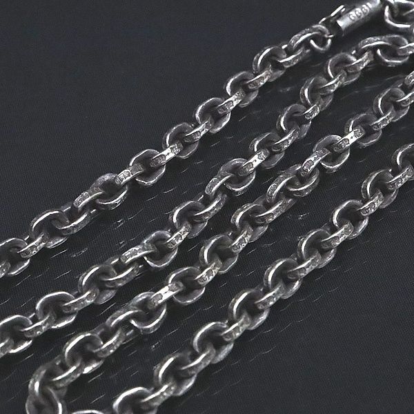CHROME HEARTS クロムハーツ ペーパーチェーン ネックレス 18インチ メンズ シルバー SV 925 100256