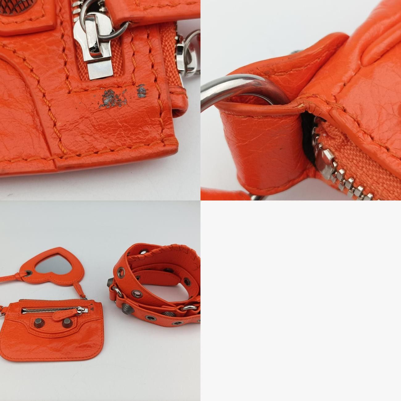 バレンシアガBalenciagaルカゴールオレンジラムスキン671309.7511.R.528147