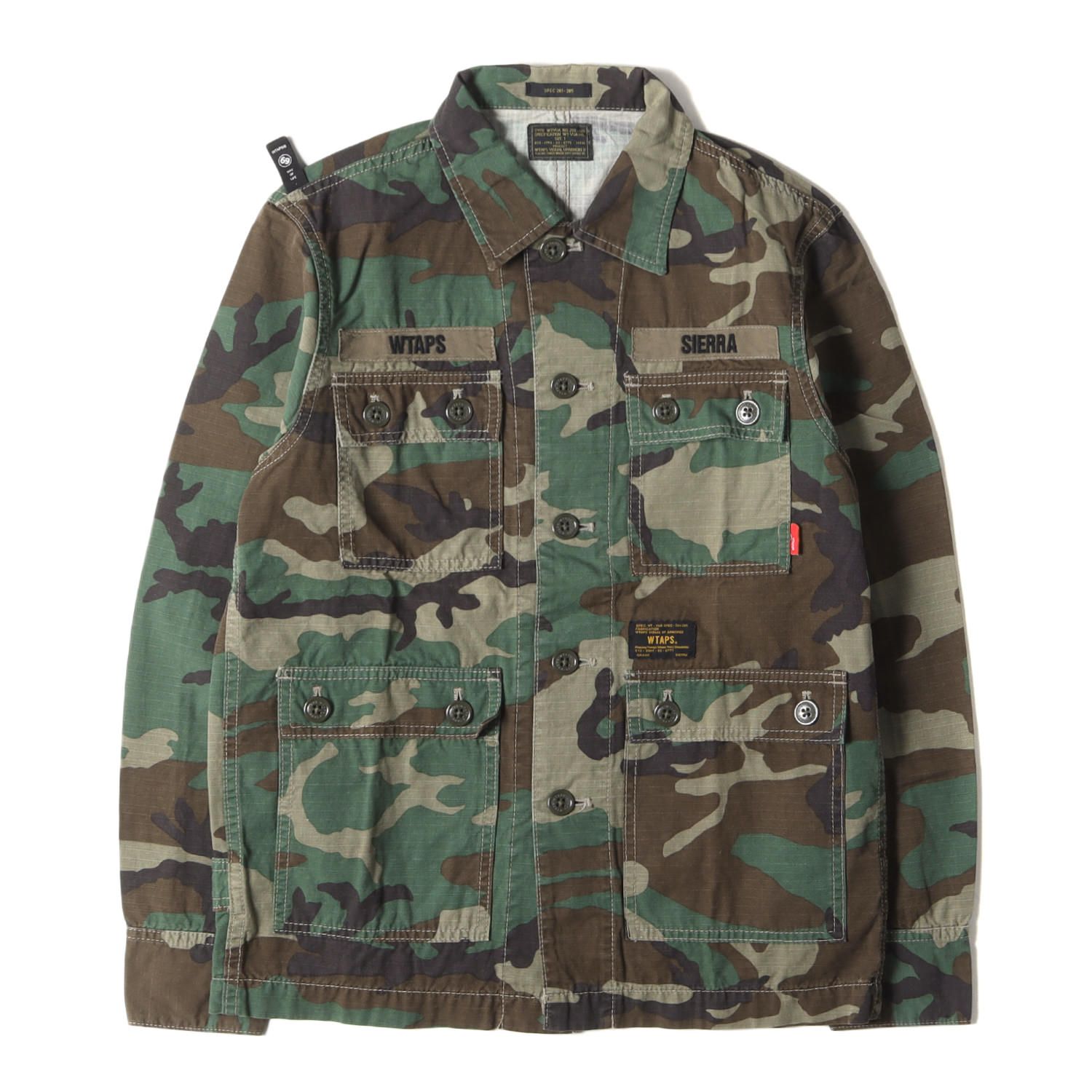 WTAPS ダブルタップス ジャケット サイズ:S 13AW ウッドランドカモ ジャングル シャツジャケット JUNGLE L/S 迷彩 アウター  上着 ミリタリー ストリート ファッション【メンズ】 - メルカリ