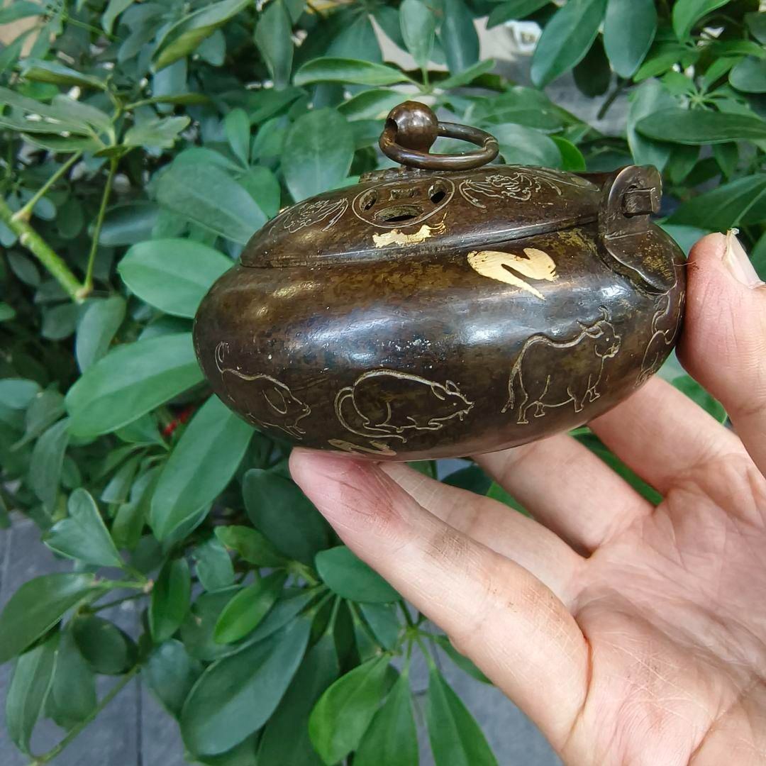 銅器 浄化空気香炉 暖手炉 禅意 香道 茶道 盤香炉 工芸品 置物 銅器 浄化空気香炉 暖手炉 禅意 香道 茶道 盤香炉 工芸品 置物