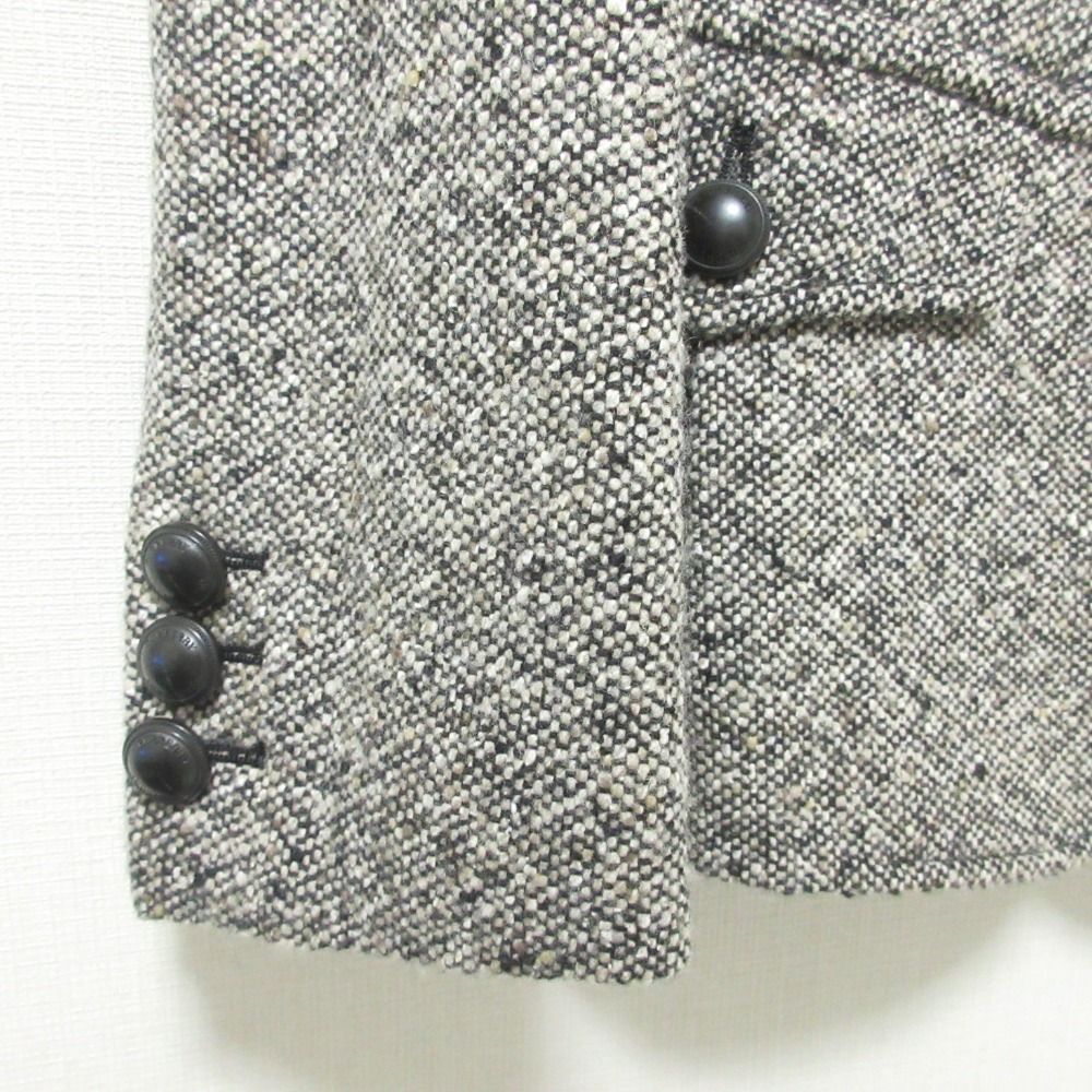 美品 BURBERRY バーバリーロンドン ネップツイード テーラード 