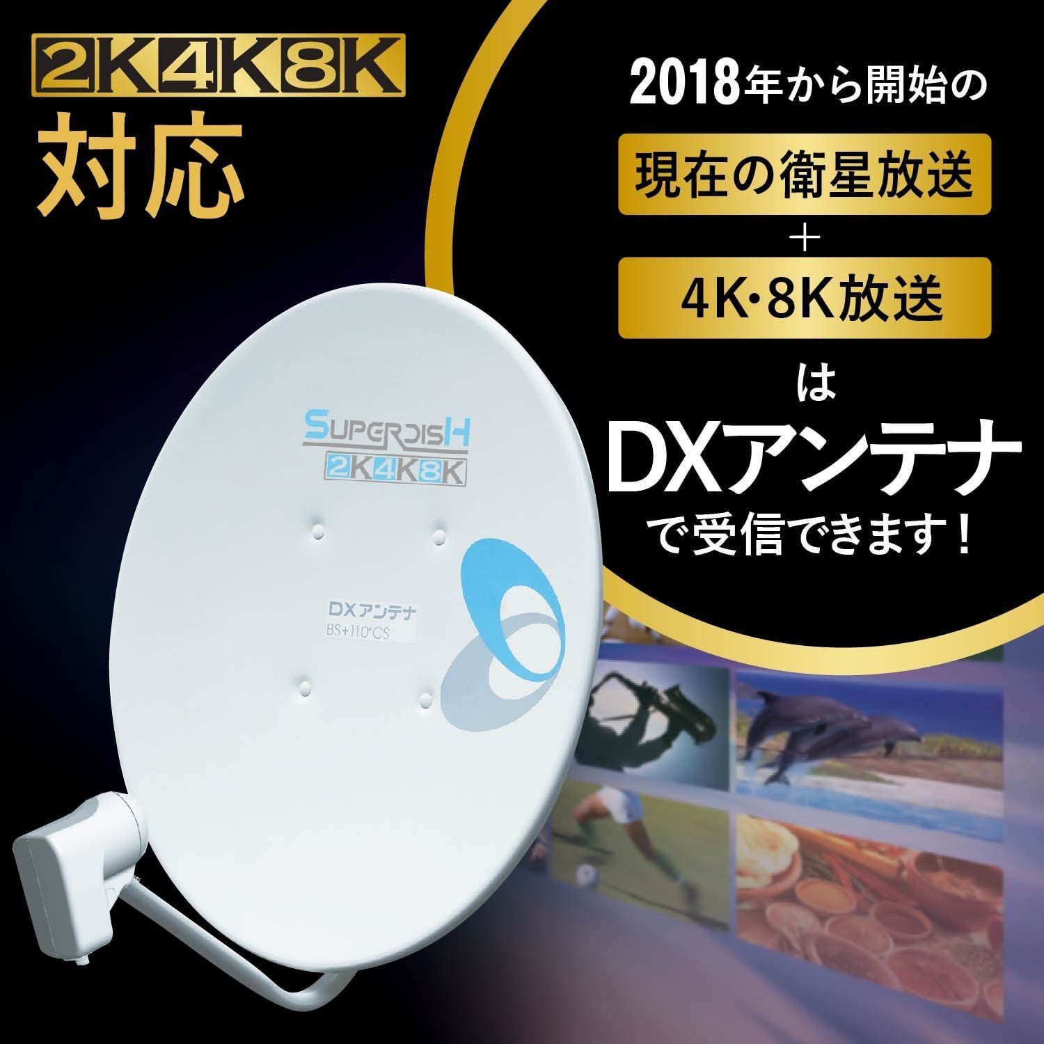 DXアンテナ BSアンテナ 【2K 4K 8K 対応】 45cm形 BS・110°CS アンテナ