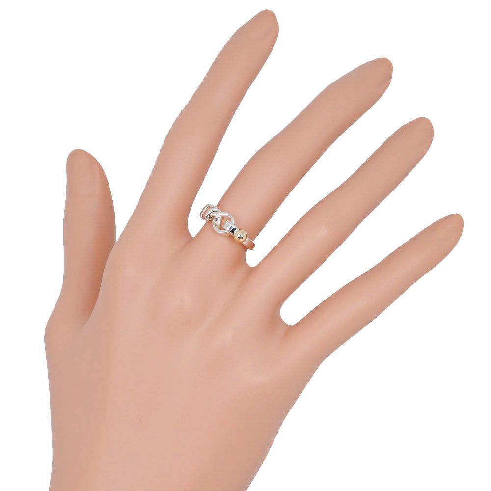 TIFFANY&Co.】ティファニー フック＆アイ シルバー925×K18イエロー
