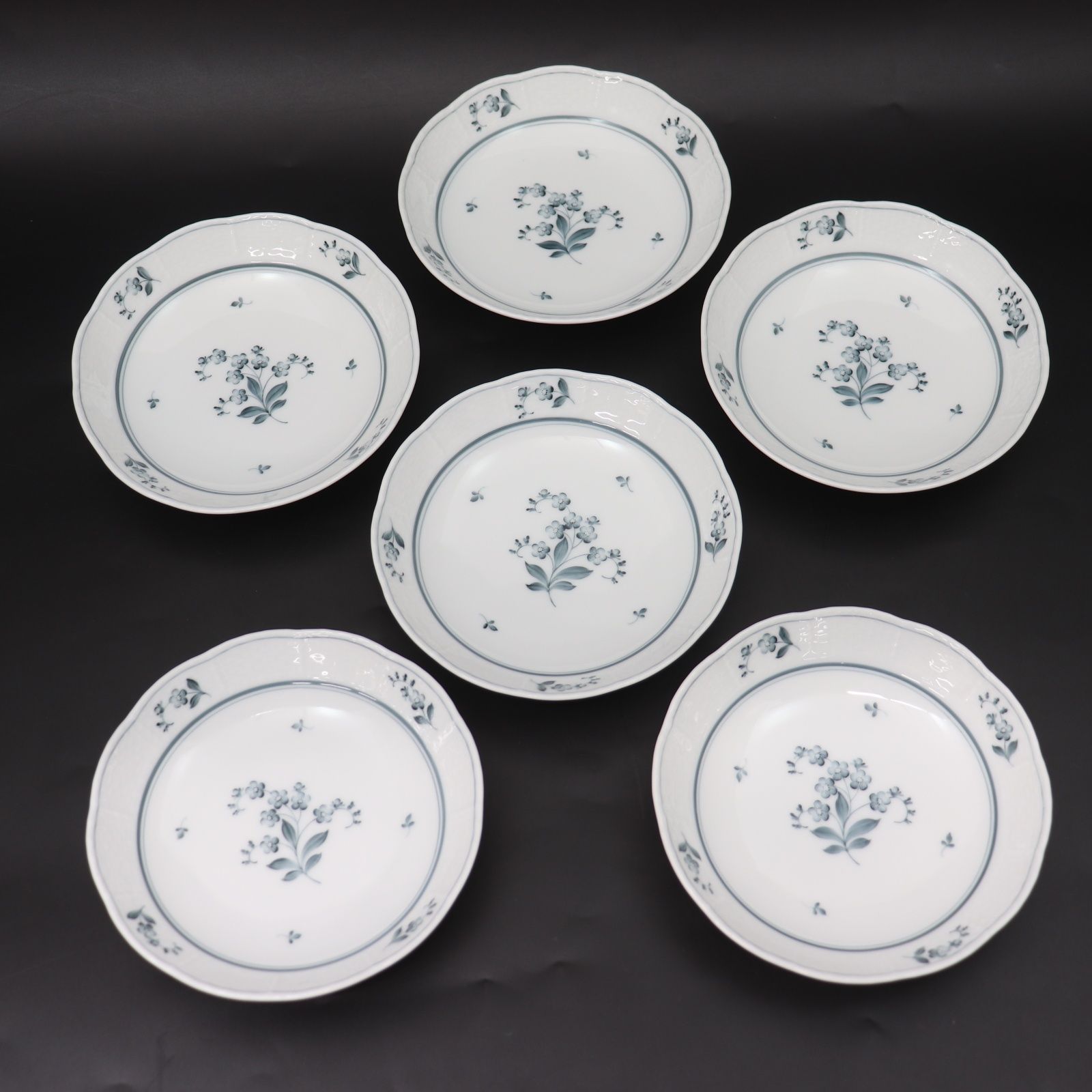 ITY5MTP27U0P HEREND ヘレンド プレート 6枚セット 小皿 取り皿 丸皿 食器 花 フラワー ボタニカル 陶器 洋食器 ブランド キッチン ホーム