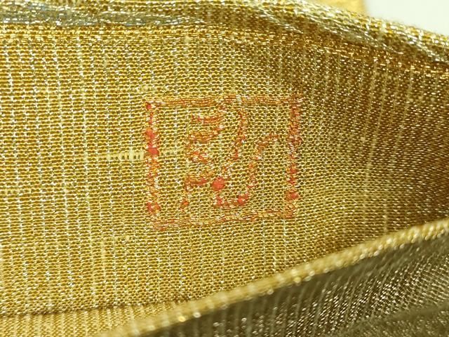 平和屋着物□極上 桝屋高尾 ねん金綴錦 六通柄袋帯 桐竹鳳凰文 金糸