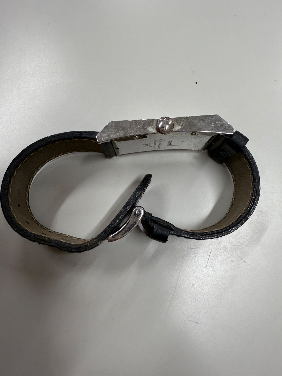 【超希少】ダンヒル　ウェイファー　8036 クォーツ　希少　シルバー 1円～ 美品 本物 人気 DUNHILL ダンヒル ウェイファー 8036 革
