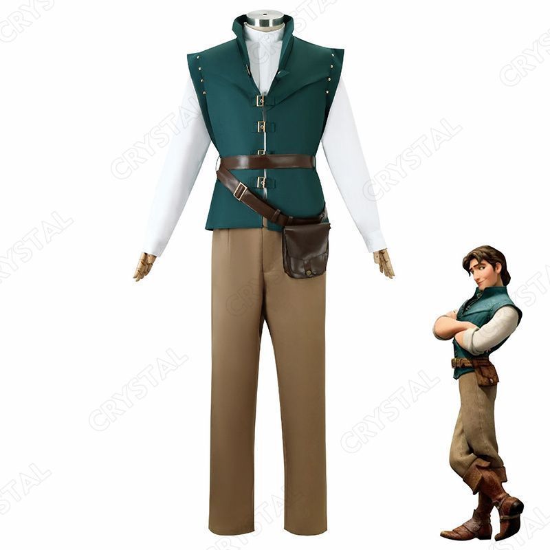 塔の上のラプンツェル フリン ライダー コスプレ衣装 Flynn Rider コスプレ コスプレ道具 ステージ服 コスチューム イベント 仮装 学園祭 文化祭 ハロウィン 舞台 演出服 演劇 撮影