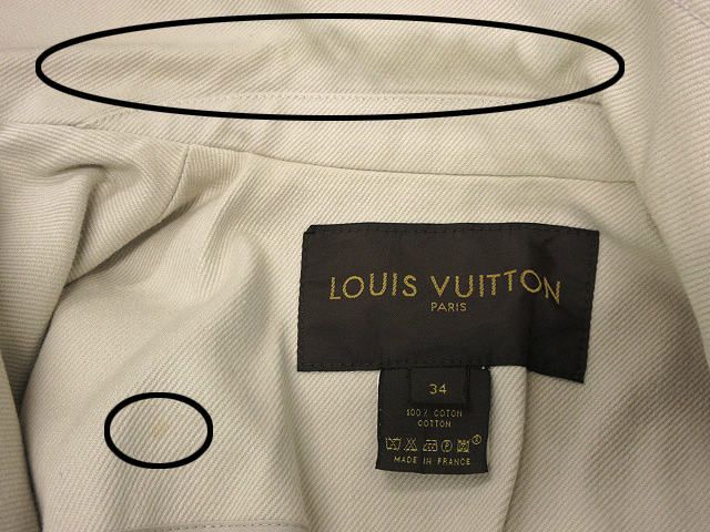 SKYちゃん 本物 ルイヴィトン シルク100% 半袖 ブラウス 34 LOUIS VUITTON（ルイヴィトン）ブラウス 白 サイズ:34(XS位