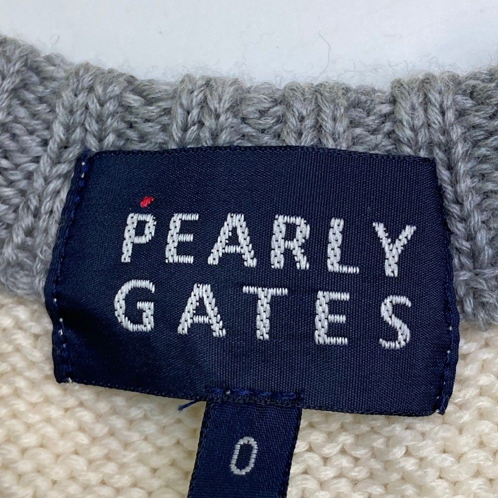 PEARLY GATES セーター Oサイズ 黒・白 PEARLY GATES セーター Oサイズ 黒・白
