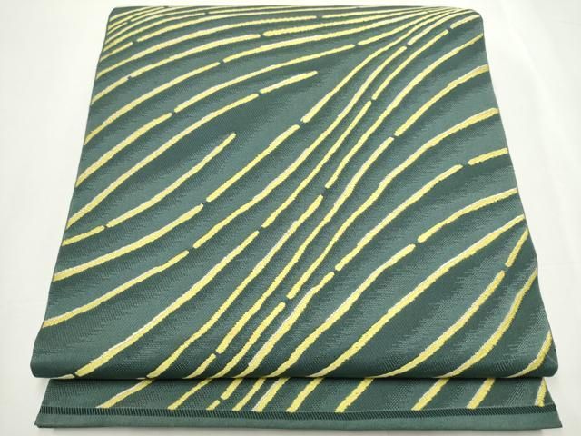 平和屋着物●六通柄 本袋帯 抽象文 正絹 CAAY2517hy