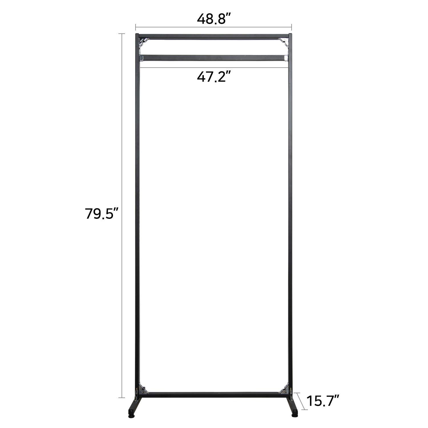 [diystory]高級なフレームM24 1段 W1200 鉄製ハンガー H2020 WHITE
