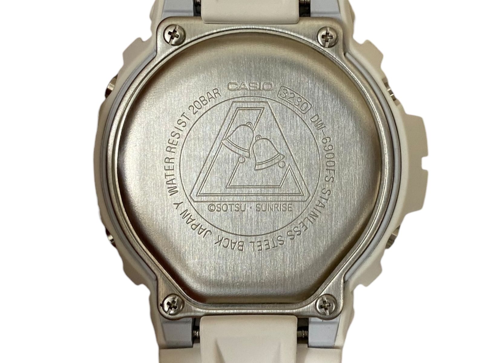CASIO (カシオ) G-SHOCK Gショック 機動戦士ガンダム 逆襲のシャア アムロ・レイ モデル デジタル腕時計 DW-6900FS ホワイト  メンズ/078 - メルカリ