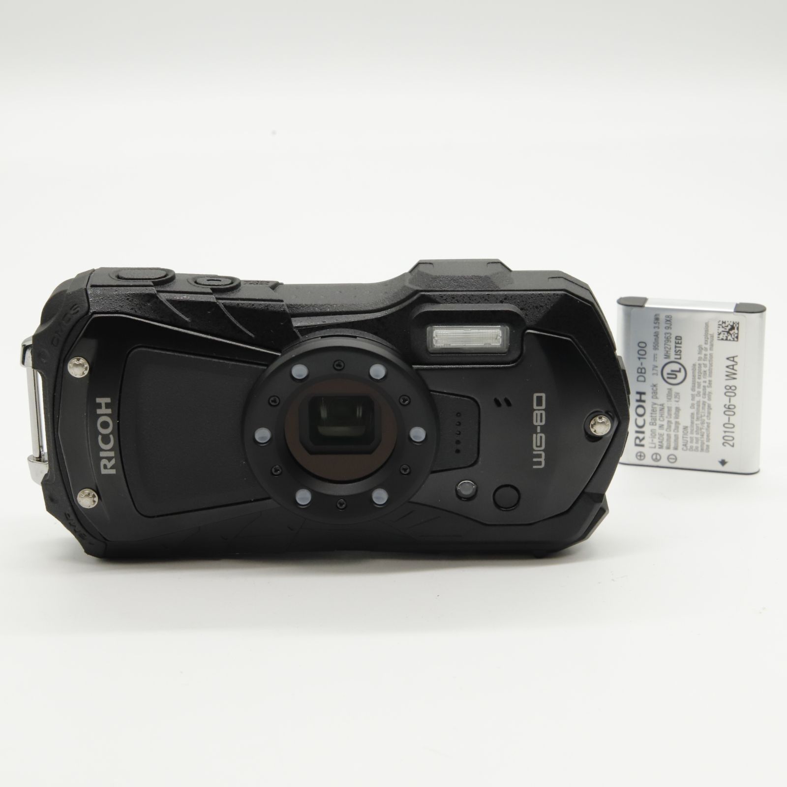 未使用品】RICOH WG-80 BLACK 防水デジタルカメラ 【公式通販】